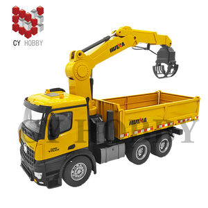 <span class=keywords><strong>HUINA</strong></span> <span class=keywords><strong>1575</strong></span> 575 2,4G 1:14 26CH RC camión volquete de metal juguetes Construcción de control remoto camión RC con agarre de madera - Product Image 2