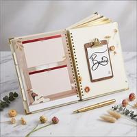 Carnet de notes quotidien personnalisé à couverture rigide, spirale, cadeau haut de gamme, couleur personnalisée, 120 feuilles, planificateur