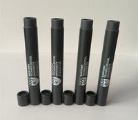 Emballage d'encens noir imprimé avec étiquette personnalisée Boîte en papier cylindrique Emballage de bâton d'encens Tube d'expédition long et mince