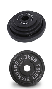 Nhà máy tùy chỉnh tốt nhất tiêu chuẩn <span class=keywords><strong>Barbell</strong></span> trọng lượng tấm gang trọng lượng Bumper tấm bộ - Product Image 6