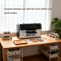 A4 A3 Kleiner Desktop-UV-Flach bett drucker XP600 L1800 für Telefon kasten becher Geschenke laden SOHO Business UV DTF-Druck
