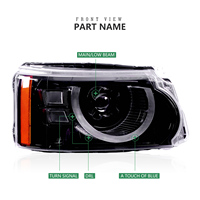 Faro LED Defender para Land Rover, para Range Rover Sport 2005-2013, Ensamblaje Frontal Nuevo de Plástico