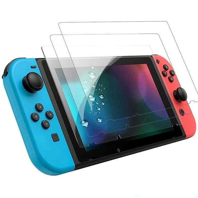 9H Tempered Glass Screen Protector Compatible-Nintendo Switch 2 OLED Lite NS Hard Protector Film for Switch Lite Game Console