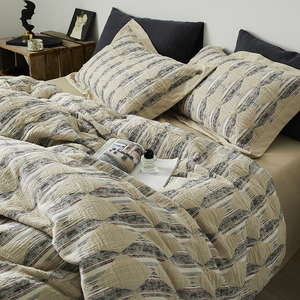 Luxuriously Fashion Custom <strong>Printed</strong> Soft <strong>Bedsheet</strong> <strong>Set</strong> 100% Cotton Bedding <strong>Set</strong> 4 Pcs for Hotel Home - Product Image 6