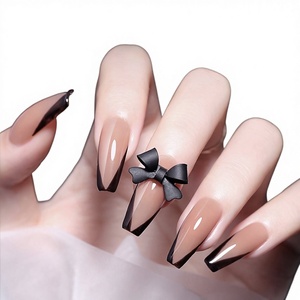240pcs French Seamless <b>Nail</b> Tips Water Drop Almond Frosted Full Half Cover <b>Extension</b> Tips for <b>Nail</b> Salon - Product Image 1
