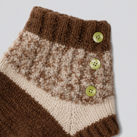 Pull pour chien en tricot épais rayé avec col montant, à deux pattes, avec boutons, vêtements chauds d'hiver pour chien XS S M