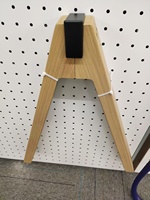 Structure de poste de travail de bureau pour 2 personnes, base de bureau en métal avec pieds en bois en forme de A, structure de table-banc pour deux personnes pour bureau ouvert