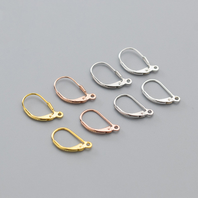 High Quality 925 Sterling Silver French Earring Hooks Findings for Diy Jewelry Accessories