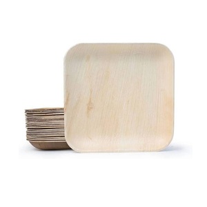 Tốt nhất bán phân hủy sinh học dùng một lần bằng gỗ tre Tấm <span class=keywords><strong>10</strong></span> inch vuông areca Lá Cọ tấm cho công ty tổ chức sự kiện - Product Image 1