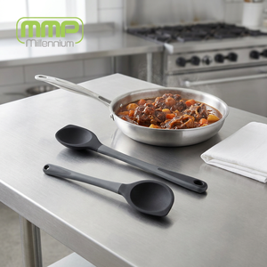 Comfort Grip Silicone Angled Spoon Mmp Recommend Kitchen pet Accessories specialty <b>tools</b> <b>camping</b> Gadgets dessert Kitchenware - Product Image 4