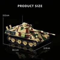 12GO 97059 2026 Nouveau MOC Modèle de Char V à l'échelle 1/28 Kits de Briques Éducatifs pour Adultes Cadeaux 1678 Pièces Ensembles de Blocs de Construction