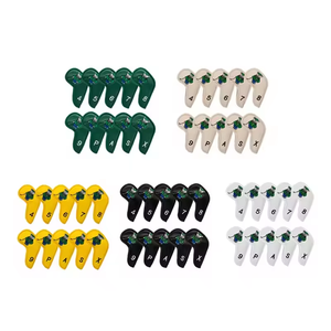 Hot Selling New Design Custom Colorful PU Leather <b>Covers</b> Iron <b>Putter</b> Headcover 10Pcs/Set Mr.Bear Golf Iron <b>Covers</b> - Product Image 1