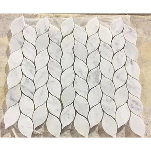 Leaf Marble <strong>Mosaic</strong>,Marble Leaf <strong>Mosaic</strong> Tile,Marble Leaf Shape <strong>Mosaic</strong> Tile Backsplash - Product Image 5