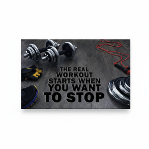 Inspirational Gym Motivation Canvas Printed Artwork for Home Gym Decor,<b>WRAPPED</b> CANVAS - Product Image 2