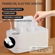 Calentador de Toallitas Húmedas Portátil <span class=keywords><strong>Munchkin</strong></span> Warm Glow Pad, Dispensador de Toallitas Frescas de Viaje, Color Verde Azulado, Negro Sofisticado - Product Image 6