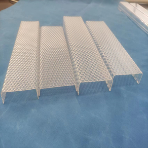 Customized Light Transmission Range From 50% to 90% Clear <strong>Opal</strong> Milky Linear Hexagonal Extruded PMMA Polycarbonate URG <strong>Diffuser</strong> - Product Image 3
