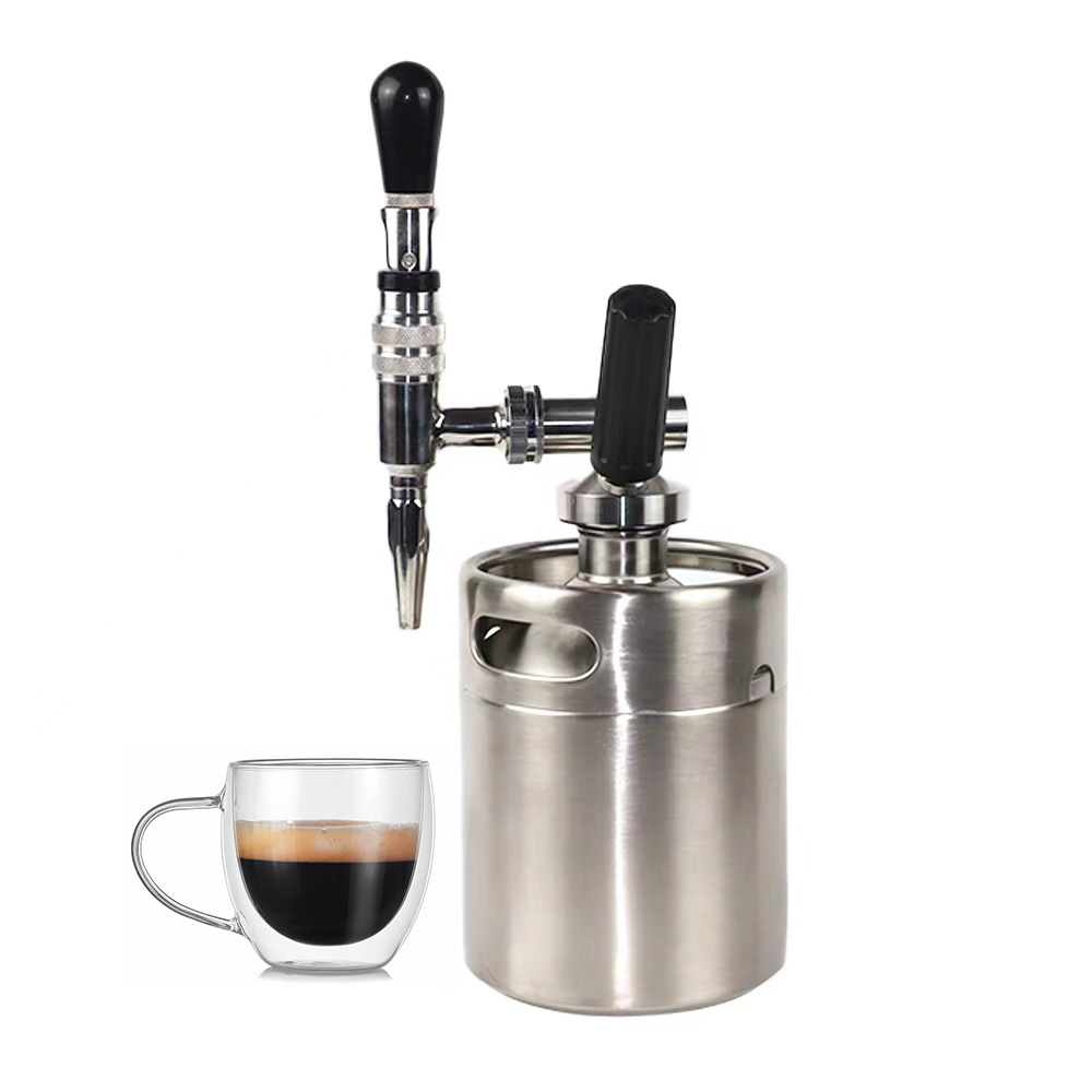 Vendita calda valvola di rilascio sicuro da viaggio Cold Brew Kit caffettiera portatile Nitro