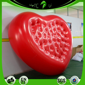 लाल दिल के आकार Inflatable गद्दे तैराकी के लिए यात्रा - Product Image 4