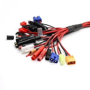 Multiple RC Car cablec Charging Leads 2mm banana plug cable Connector Cable for Remote Control Toys Parts