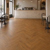 Oak Wood Floor Style 14mm Thickness Herringbone Collection 600mm Length Timber Boards