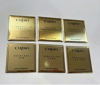 Prix direct d'usine, étiquette de parfum en métal personnalisée, autocollant de logo pour flacon