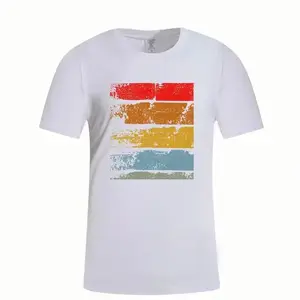 Toptan yeni stil erkek giyim rahat özel düz renk Logo tasarım T Shirt erkek giyim ve resmi giyim