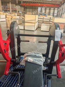 Máquina de remo comercial ajustable con carga de placas para entrenamiento de espalda - Product Image 4