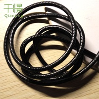 Herstellerangebot: 4mm Runde Geflochtene Gewachste Kordel für Taschen/Schuhe/Bekleidung in Schwarz/Weiß, 40m/Rolle CW002-4mm