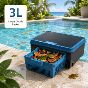 Robot nettoyeur de piscine et skimmer auto-rechargeable pour piscines hors sol, élimine les algues <span class=keywords><strong>moutarde</strong></span> claires, logo personnalisé - Product Image 5