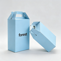 Cajas de Cartón Blancas con Asa y Acabado Mate, Personalizables con Logotipo, para Panadería, Comida para Llevar, Recuerdos de Fiesta y Empaque de Regalos