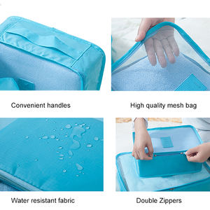 <span class=keywords><strong>Travelsky</strong></span> personnalisé 6 pièces valise voyage emballage Cubes extérieur voyage sac de rangement organisateur - Product Image 4