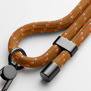 Cordino a tracolla regolabile in Nylon a doppio strato con catena in poliestere per telefoni cellulari compatibili - Product Image 1