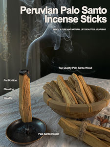 Varillas de <span class=keywords><strong>Palo</strong></span> <span class=keywords><strong>Santo</strong></span> Silvestres de Cosecha Sostenible para Limpieza Espiritual, Alivio del Estrés, Accesorios de Meditación y Fragancia para el Hogar - Product Image 3