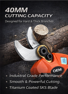 Buen Servicio Postventa, Tijeras Inalámbricas de 30 mm de Capacidad, Tijeras de Podar de Ramas Altas con Batería - Product Image 5