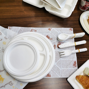 <span class=keywords><strong>Assiette</strong></span> de plateau en <span class=keywords><strong>carton</strong></span> jetable personnalisé pour salade, collation, hamburger, lait, etc. - Product Image 2