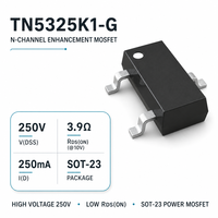 TN5325K1-G 250V 0.25A MOSFET à canal N de type Trench SOT23 à commutation rapide, faible Rds(on), pour montage en surface, interrupteur de charge de puissance de sécurité