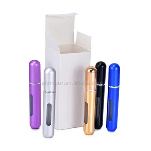 Tùy chỉnh thiết kế riêng của bạn Nhãn 5ml Rỗng chai nước hoa 8ml màu nhôm chai nước hoa phun với bao bì