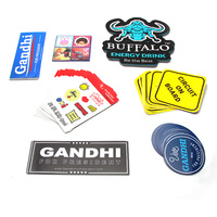 Autocollants décoratifs personnalisés en vinyle, imperméables, imprimés UV, avec logo mignon de dessin animé, pour cadeaux, scrapbooking, ordinateur portable