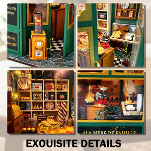 Kit de construction de modèle de pâtisserie miniature haut de gamme personnalisé pour vente en gros, ensemble de construction de maison de poupée miniature DIY - Product Image 4