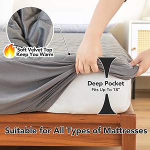 Protector de colchón acolchado OEM y protector de colchón impermeable juego de funda de cama ajustada - Product Image 5