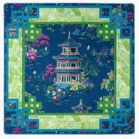 Tapis de Mahjong Antidérapant et Insonorisant 80cm x 80cm, Écologique, Résistant à l'Eau, Durable, pour 4 Joueurs, Personnalisable, pour Jeux de Poker