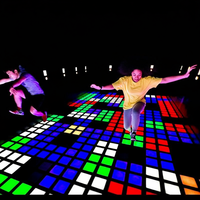 Jeu de divertissement intérieur Jeu d'évasion Activate Super Grid Floor Interactive Led Screen Floor Tile Light Game