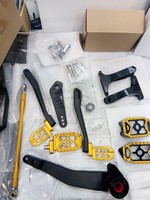 Kit de marchepieds style MX avec bras de frein et système de changement de vitesse talon-orteil pour modèles Harley Touring 2014-2025