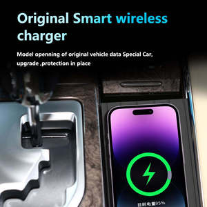 แผ่นชาร์จไร้สายแม่เหล็กความเร็วสูง 15W Qi Quick Charging เชื่อมต่อกับที่จุดบุหรี่สำหรับรถยนต์โตโยต้าอัลฟาร์ดพวงมาลัยซ้าย - Product Image 4