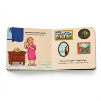 Livre cartonné personnalisable Xinhe avec impression offset sur carton pour l'apprentissage précoce des enfants - Lecture interactive et design à couverture rigide