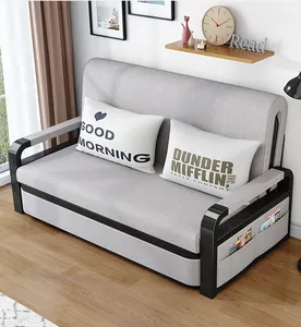 Đa chức năng gấp Sofa giường với lưu trữ sofa đi kèm giường với giá