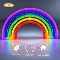Letrero Luminoso LED de Corazón YACHEN, Lámpara Decorativa de Pared con Batería USB, Disponible para Decoración de Dormitorio, Bodas, San Valentín, Cumpleaños y Fiestas