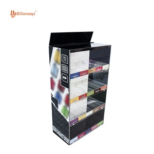 Tùy chỉnh 4 lớp đứng hiển thị thuốc lá gói khói cửa hàng hiển thị trường hợp với khóa - Product Image 5