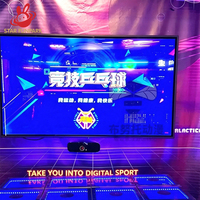 Machine de service de tennis de table intelligente et interactive pour salle de sport intérieure, personnalisée, pour entraînement sportif et jeu VR compétitif