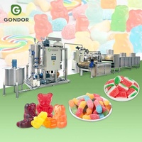 La vente de la gelée de pectine dépôt petite confiserie automatique gommeux faire chaîne de production de bonbons mous durs en Chine